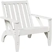vidaXL Adirondack-Gartenstuhl Weiß 75x77x77 cm Massivholz Kiefer