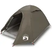 vidaXL Kuppel-Campingzelt 2 Personen Braun Wasserdicht