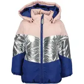 Blue Seven Steppjacke in Rosa/ Silber/ Dunkelblau - 122
