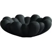 101 Copenhagen Bloom Tablett/Gericht Medio Schwarz - , Schwarz, Keramik