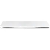 Beliani Memory-Schaummatratze Weiß 80 x 200 cm Kindermatratze Mittel Medium Härtegrad Abnehmbarer Bezug mit Reißverschluss für Bettschublade Rollbett
