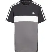 Adidas T-Shirt - J 3S TIB T - Schwarz/Grau - - 8 Jahre (128) - T-Shirts