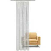 Gerster Gardine "Rika" Gr. 1, weiß (sanftes weiß), B:140cm H:245cm, Wirkware, Polyester, Gardinen, Gardine, Fertigschal Scherli wirrwarr - nature line