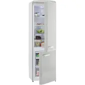 Exquisit Retrokühlschrank RKGC250-70-H-160E grau | Standgerät | 244 l Volumen | grau