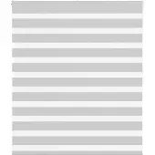 vidaXL Doppelrollo Hellgrau 120x100 cm Stoffbreite 115,9 cm Polyester
