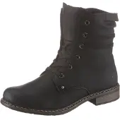Rieker Damen Stiefelette Stiefel Ankle Boot Warmfutter flach 71229-02, Größe:37 EU, Farbe:Schwarz