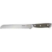 Metaltex Heritage Brotmesser, Brotschneidemesser mit robustem Griff aus Pakka Holz, 1 Stück, Länge: 33 cm