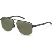 Porsche Design P8943 Herren-Sonnenbrille Vollrand Quadratisch Metall-Gestell, schwarz
