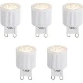 LUEDD 5er Set G9 24mm LED-Glühbirnen 3W 300lm 2700K