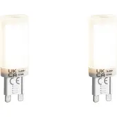 LUEDD 2er Set G9 3-Stufen dimmbarer LED-Lampen Opal 4,5W 500lm 4000K