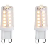 LUEDD Set of 2 G9 Dimmable LED Bulbs 3W 250lm 3000K