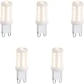 QAZQA 5er Set G9 dimmbare LED-Lampen Opal 3W 250lm 2700K