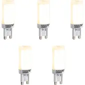 LUEDD 5er Set G9 3-Stufen dimmbarer LED-Lampen Opal 4,5W 500lm 2700K