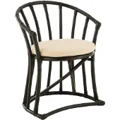 Jline Stuhl aus Rattan mit Kissen