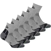 Diadora Unisex Quarter Sportsocken, 6er Pack - Socken, Logo, Muster