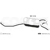 ERNST 551120 Endschalldämpfer für FIAT PUNTO (176) Auspuff