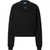 HUGO Sweatshirt aus Baumwoll-Terry mit Logo-Badge Grösse L