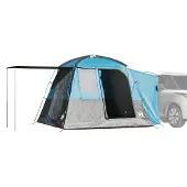vidaXL Autozelt 4 Personen Blau Wasserfest