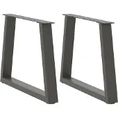 vidaXL Couchtischbeine V-Form 2 Stück Anthrazit 50x(42-43,3) cm Stahl