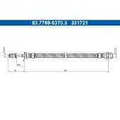Ate Bremsschlauch 83.7769-0370.3