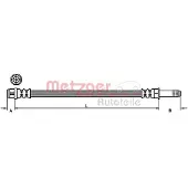 METZGER 4110885 Bremsschlauch für AUDI A6 Avant (4G5, 4GD, C7) A6 Limousine (4G2, 4GC, C7) A7 Sportback (4GA, 4GF) A7 Sportback (4KA)