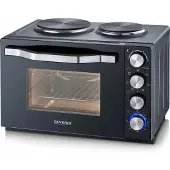 Severin TO 2074, 30 l, Schwarz, Freistehend, Drehregler, 120 min, 2500 W