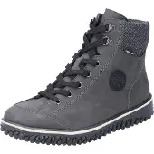 Rieker Damen Schnürstiefel grau, Damen:36 EU