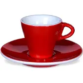 ClubHouse Tasse und Untertasse Gardenia, 65 ml, rot