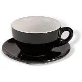 ClubHouse Tasse und Untertasse Rosa, 300 ml, schwarz