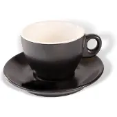 ClubHouse Tasse und Untertasse Giacinto, 195 ml, mattschwarz