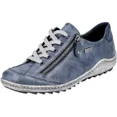 Remonte Damen Sneaker trendig und modern mit Reißverschluss & lose Einlage R1402, Größe:41 EU, Farbe:Blau