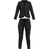 Tom Barron 2tlg. Outfit in Schwarz | Gr.: S