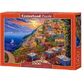 Castorland Puzzle Romantický več er v Positanu 1500 dílků