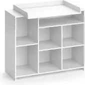 Vicco Wickelkommode Babykommode Wickeltisch Oskar Simple Weiß Kinder-Faltboxen