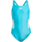 Adidas Badeanzug für Mädchen, einteilige Rückenpartie 3-Stripes