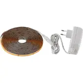 Eglo LED Strip Cob Stripe, 8m Streifen kürzbar, Lichtband zum Kleben, indirekte Beleuchtung, Kunststoff in Weiß, warmweiß