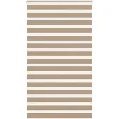 vidaXL Doppelrollo Sandbraun 125x230 cm Stoffbreite 120,9 cm Polyester