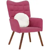 vidaXL Relaxsessel Weinrot Samt