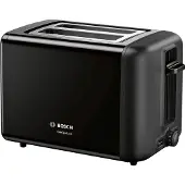 Bosch TAT3P423DE, 2 Scheibe(n), Schwarz, Edelstahl, Tasten, Drehregler, CE, VDE, 970 W
