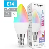 Modee Lighting E14 LED-Lampe B35 4,9W 470lm 2700K warmweiß 3 Stück dimmbar