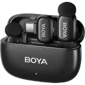 Boya Mini, Lavalier-Mikrofon, Kondensatormikrofon, Omnidirektional, 20 - 20000 Hz, Kamera-Montageaufnehmer, Schwarz