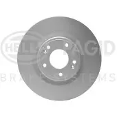 Hella 1x Bremsscheibe [Hersteller-Nr. 8DD355122-461] für Hyundai