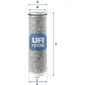 Ufi Luftfilter 27.390.00 für IVECO EUROTRAKKER Filtereinsatz