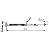 Bosch Bremsschlauch 1 987 481 A56