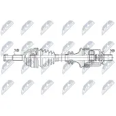 NTY NPW-RE-093 Antriebswelle Vorne Links für RENAULT MEGANE II Coupé-Cabriolet (EM0/1) MEGANE II Kombi (KM0/1) MEGANE II (BM0/1, CM0/1)