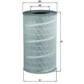 MAHLE ORIGINAL Luftfilter LX 712