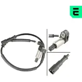 OPTIMAL ABS Sensor Raddrehzahl Hinten Links für RENAULT MEGANE I (BA0/1) 06-S282