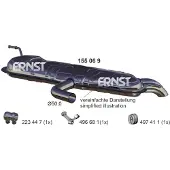 ERNST 155069 Endschalldämpfer für VW Golf V Schrägheck (1K1) Auspuff
