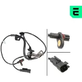 OPTIMAL ABS Sensor Raddrehzahl Hinten Links für MITSUBISHI ASX (GAW) 06-S745
