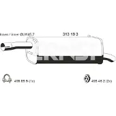 ERNST 313193 Endschalldämpfer für FORD Fiesta Mk5 Schrägheck (JH1, JD1, JH3, JD3) Auspuff